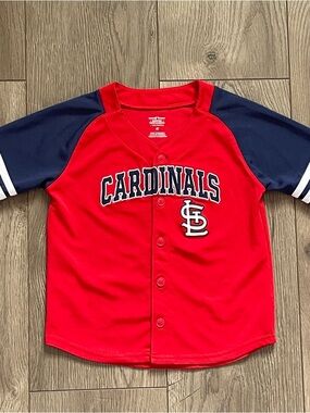 MLB Team Athletics St. Louis Cardinals 4T Toddler Embroidered Baseball Jersey